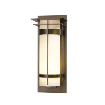 Hubbardton Forge Banded 1 - Bulb Outdoor Flush Mount In Coastal Bronze