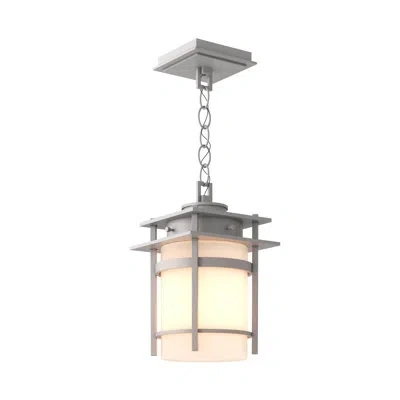 Hubbardton Forge Banded 22" H Outdoor Pendant In Coastal Burnished Steel