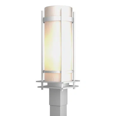 Hubbardton Forge Banded Frosted Lantern Head In Coastal White;white