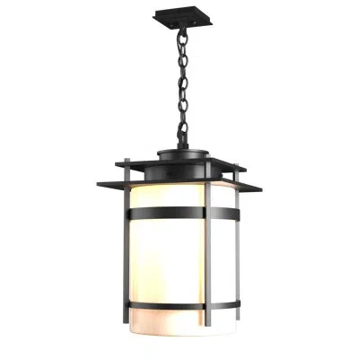 Hubbardton Forge Banded Outdoor Pendant In Black