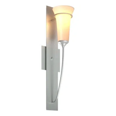 Hubbardton Forge Banded Wall Torch Sconce In Vintage Platinum