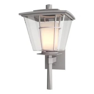 Hubbardton Forge Beacon Hall 1 - Bulb Outdoor Wall Lantern In Coastal Burnished Steel