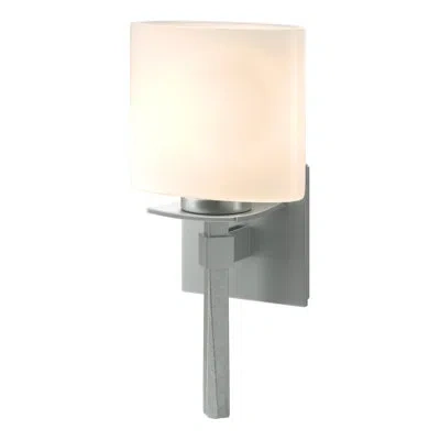 Hubbardton Forge Beacon Hall Ellipse Glass Sconce In Vintage Platinum