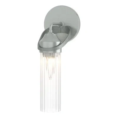 Hubbardton Forge Bow 1 - Light Dimmable Bath Sconce In Vintage Platinum