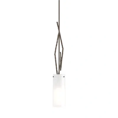 Hubbardton Forge Brindille 1 - Light Single Cylinder Pendant In Bronze