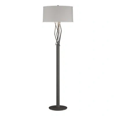 Hubbardton Forge Brindille 61" Floor Lamp In Flax,natural Iron