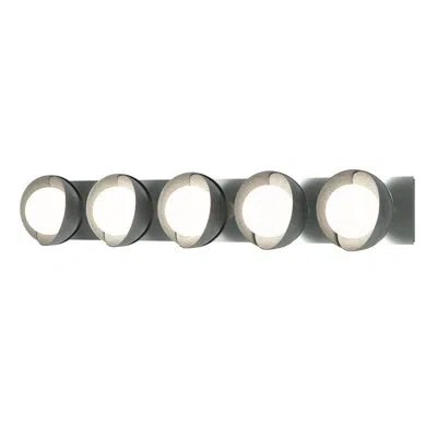 Hubbardton Forge Brooklyn 5 - Light Dimmable Bath Bar In Vintage Platinum,oil Rubbed Bronze