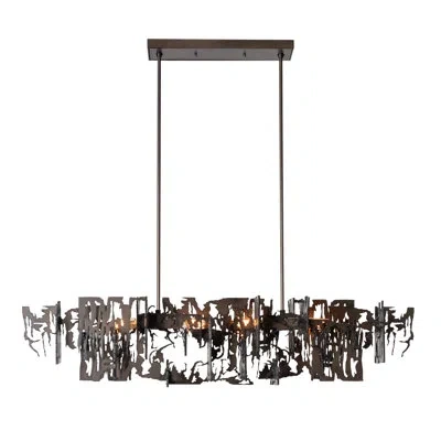Hubbardton Forge Brutus 4 - Light Unique Linear Pendant In White
