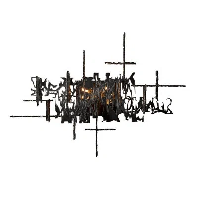Hubbardton Forge Brutus Aluminum Flush Mounted Sconce In White