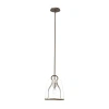 Hubbardton Forge Caliper 1 - Light Single Dome Pendant In Bronze,clear