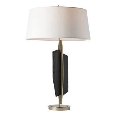 Hubbardton Forge Cambrian Table Lamp In Dark Smoke