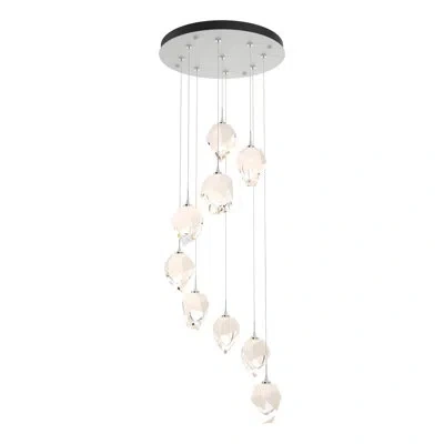Hubbardton Forge Chrysalis 9 - Light Cluster Geometric Pendant In White,white