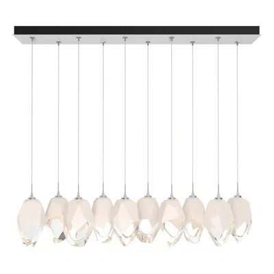Hubbardton Forge Chrysalis Kitchen Island Geometric Pendant In White,white