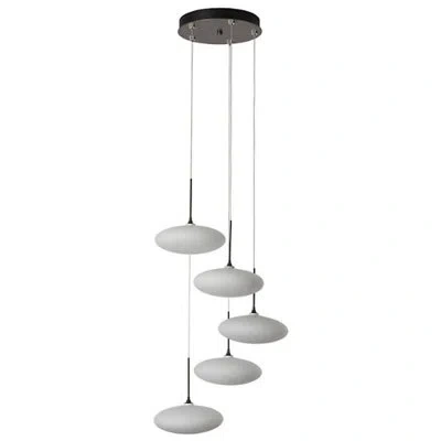 Hubbardton Forge Clouds 9-light Pendant - Long Overall Height In White