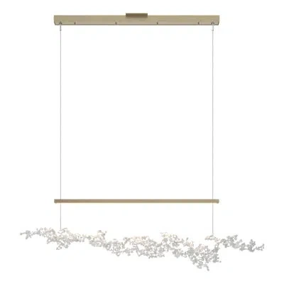 Hubbardton Forge Coral 1 - Light Kitchen Island Linear Led Pendant In White,white