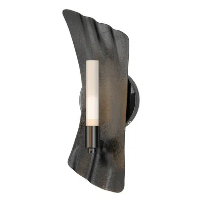 Hubbardton Forge Crest Steel Armed Sconce In Ink