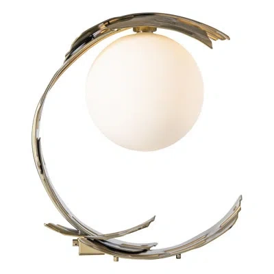 Hubbardton Forge Crest Table Lamp In Sterling