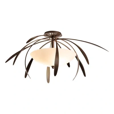 Hubbardton Forge Dahlia 2 - Light Semi Flush Mount In Bronze