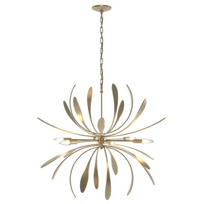 Hubbardton Forge Dahlia Sputnik Sphere Chandelier In Soft Gold