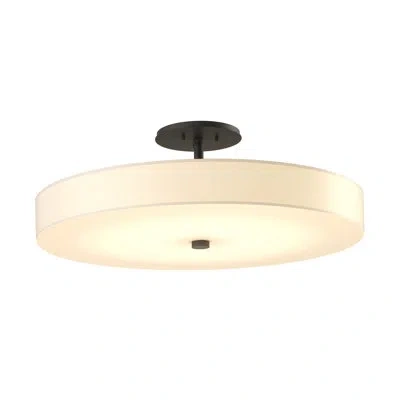 Hubbardton Forge Disq 1 - Light 23" Led Semi Flush Mount In Natural Iron