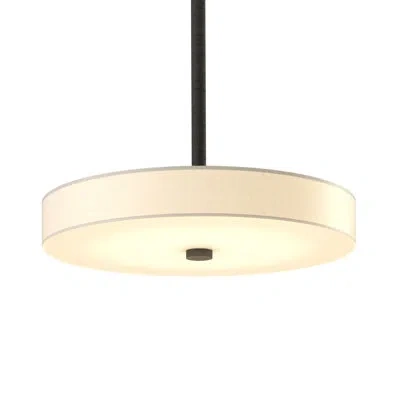 Hubbardton Forge Disq 1 - Light Unique Drum Led Pendant In Natural Iron