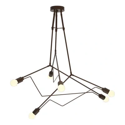 Hubbardton Forge Divergence 6 - Light Outdoor Chandelier In Coastal Bronze