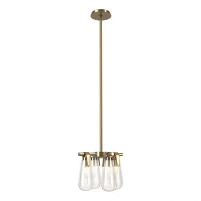 Hubbardton Forge Eos 4 - Light Unique Classic Chandelier In Modern Brass