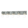 Hubbardton Forge Eos 5 - Light Dimmable Vanity Light In Vintage Platinum