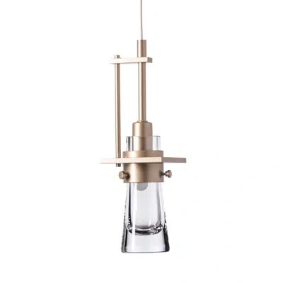 Hubbardton Forge Erlenmeyer 1 - Light Single Bell Pendant In Soft Gold
