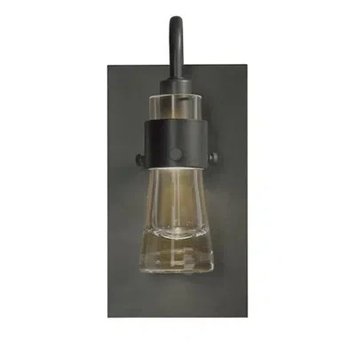 Hubbardton Forge Erlenmeyer 1-light Armed Sconce In Opaque Natural Iron