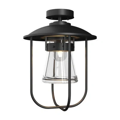 Hubbardton Forge Erlenmeyer Outdoor Pendant In Coastal Black