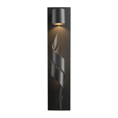 Hubbardton Forge Flux Outdoor Flush Mount In Coastal Black