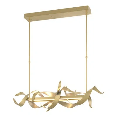 Hubbardton Forge Folio 1 - Light Led Kitchen Island Pendant In Modern Brass