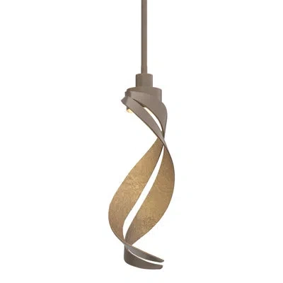 Hubbardton Forge Folio 1 - Light Unique/statement Geometric Pendant In Bronze