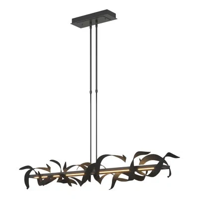 Hubbardton Forge Folio Kitchen Island Linear Led Pendant In Black