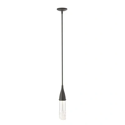 Hubbardton Forge Fritz 1 - Light Single Cylinder Pendant In Dark Smoke