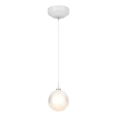 Hubbardton Forge Fritz 1 - Light Single Globe Pendant In White