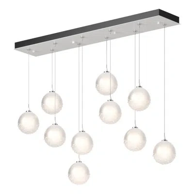 Hubbardton Forge Fritz 10 - Light Kitchen Island Globe Pendant In White