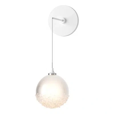Hubbardton Forge Fritz Steel Wall Armed Sconce In White