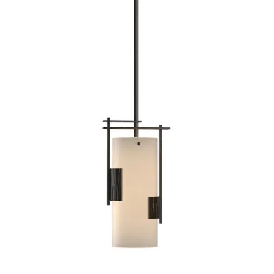 Hubbardton Forge Fullered Impressions Mini Pendant In Oil Rubbed Bronze