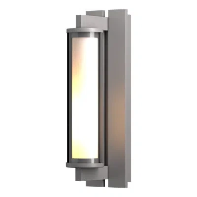 Hubbardton Forge Fuse 1 - Bulb Outdoor Flush Mount In Coastal Burnished Steel
