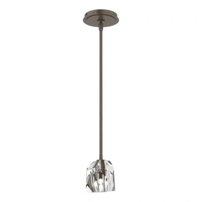 Hubbardton Forge Gatsby 1 - Light Single Geometric Pendant In Bronze