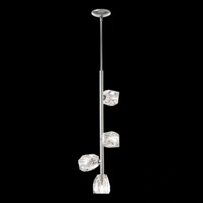 Hubbardton Forge Gatsby 4 - Light Unique/statement Geometric Pendant In Ink