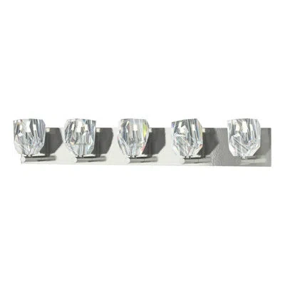 Hubbardton Forge Gatsby 5 - Light Dimmable Vanity Light In Sterling