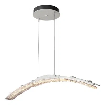 Hubbardton Forge Glissade 1 - Light Unique Linear Led Pendant In White