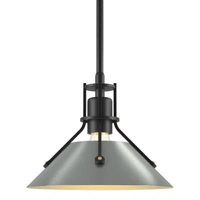 Hubbardton Forge Henry 1 - Light Single Cone Pendant In Bronze,modern Brass