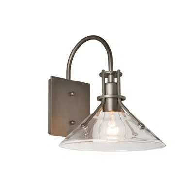 Hubbardton Forge Henry Glass Shade Outdoor Barn Light In Clear Glass,coastal Mahogany
