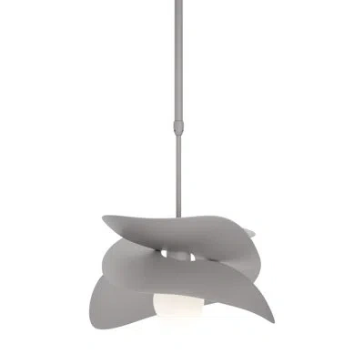 Hubbardton Forge Hibiscus 1 - Bulb 12.9" H Outdoor Pendant In Coastal Black