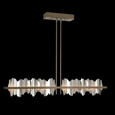 Hubbardton Forge Hildene 1 - Light Unique/statement Linear Led Pendant In Ink