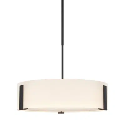 Hubbardton Forge Impressions 3 - Light Drum Chandelier In Black